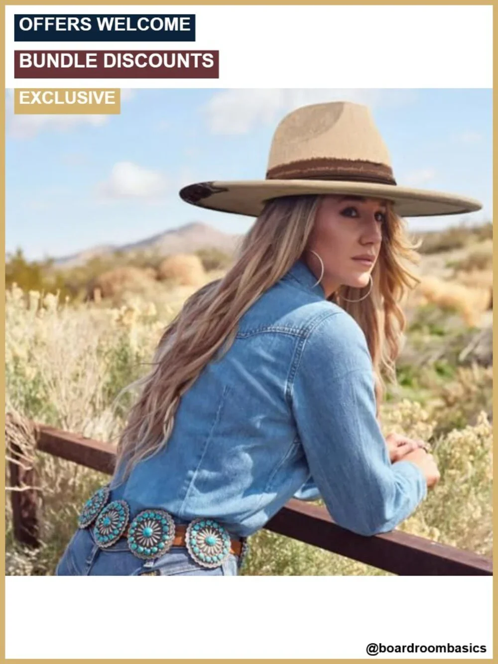 Wide Brim Western Fedora Hat Handmade Suede Unisex